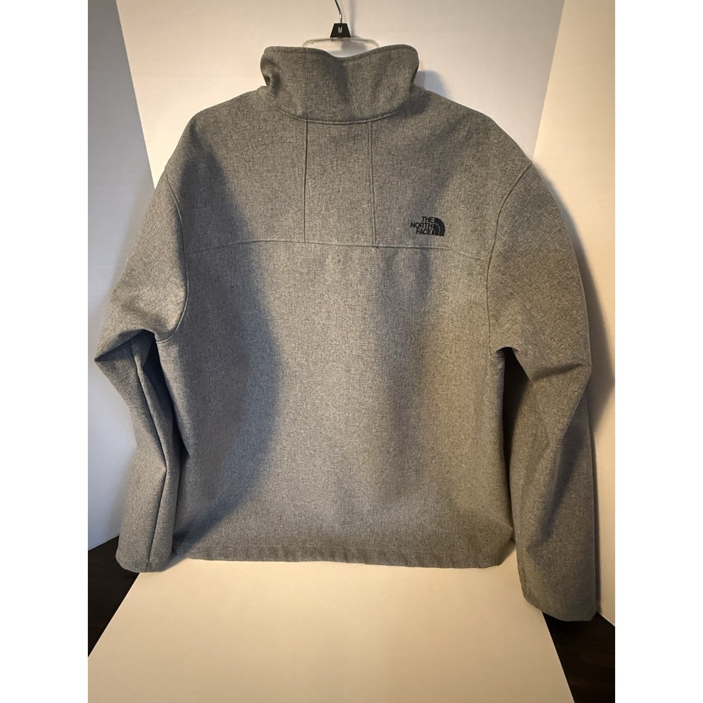 The North Face Men's Windwall Soft Shell Gray Jacket XXL Adesa logo - Picture 3 of 5